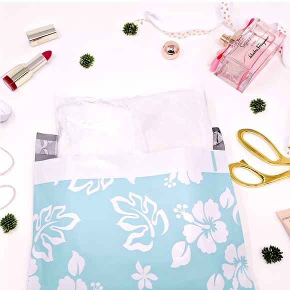 100 Pack 10x13 Hawaiian Design Poly Mailers NEW - Picture 3 of 3